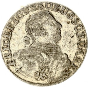Germany PRUSSIA 6 Groscher 1763E Friedrich II(1740-1786). Obverse: Armored bust to right. Obverse Legend...