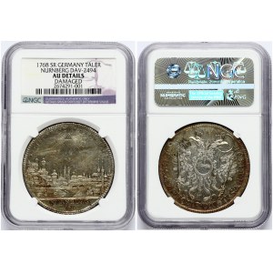 Germany NURNBERG 1 Thaler 1768 SR Obverse: City view. Obverse Legend: X • EINE FEINE - MARCK • date...