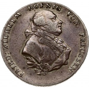 Germany PRUSSIA 1 Thaler 1793B Frederick William II (1786-1797). Obverse: Bust right. Obverse Legend: FRIED...