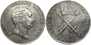 Germany BAVARIA 1 Thaler 1815 Maximilian IV Josef (1806-1825). Obverse: Head right. Obverse Legend...
