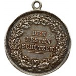 Germany Württemberg Medal (1864) Karl (1864-1891). Silver shooting award medal n.d. (awarded 1876-91). Stamp by Chr...