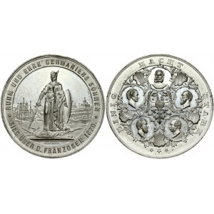 Germany Medal 1870 Victory over the French. (by Dasschler) a.d. Victory over the French in 1870; EINIGKEIT MACHT STARK...