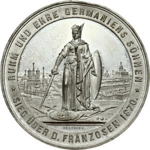 Germany Medal 1870 Victory over the French. (by Dasschler) a.d. Victory over the French in 1870; EINIGKEIT MACHT STARK...