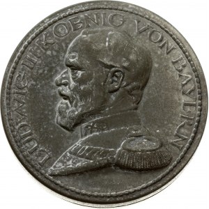 Germany Bayern Box Medal Schraubtaler 1914/1916 Ludwig III(1913-1918). Dually-dated 1914/16. Obverse...