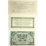 Germany 1/2 Mark - 5 000 000 000 Mark (1923-1948) Banknotes. Obverse Lettering: 1/2 Mark & 1 Reichsmark ...