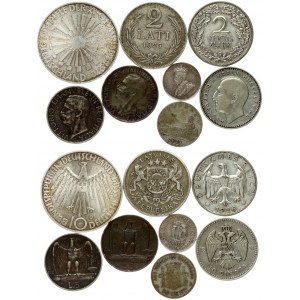 Germany Weimar Republic 2 Reichsmark 1926G and other Coins of the World. Obverse: Eagle above date. Reverse...