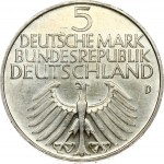 Germany Federal Republic 5 Mark 1952D Centenary - Nürnberg Museum. Obverse: Eagle below legend. Reverse: East...