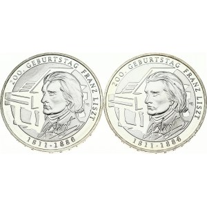 Germany 10 Euro 2011 200th Anniversary of Franz Liszt. Obverse: An eagle; the emblem of Germany...