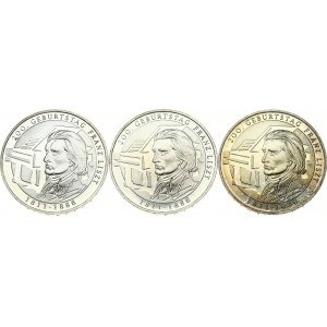 Germany 10 Euro 2011 200th Anniversary of Franz Liszt. Obverse: An eagle; the emblem of Germany...
