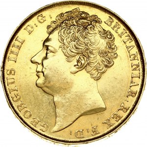 Great Britain 2 Pounds 1823 George IV(1820-1830). Obverse: Head left. Obverse Legend: GEORGIUS IIII D:G: BRITANNIAR...