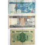 Hong Kong 1 - 20 Dollars (1949-2005) Banknotes. Obverse: Dark green on multicolor underprint...