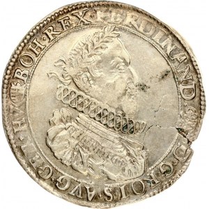 Hungary 1 Thaler 1632/1 KB. Ferdinand II (1619-1637). Obverse: Laurate bust facing right with wide curls...