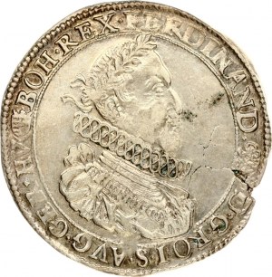 Hungary 1 Thaler 1632/1 KB. Ferdinand II (1619-1637). Obverse: Laurate bust facing right with wide curls...