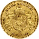 Austria Hungary 10 Korona 1909 KB Kremnitz. Franz Joseph I(1848-1916). Obverse: Emperor standing. Reverse...