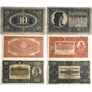 Hungary 2 - 1000 Korona (1919-1923) Banknotes. Obverse: Szent István Király (St. Stephen)...