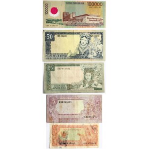 Indonesia 1 - 100 000 Rupiah (1960-1999) Banknotes. Obverse...