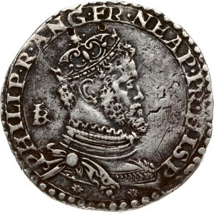 Italy Naples ½ Ducato (1556-1571). Philip II (1554-1598). Obverse: King Philip II with bare head; facing right...
