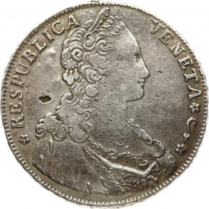 Italy VENICE 1 Thaler 1787 Obverse: Nimbate Lion of St. Mark seated to right on pedestal with A on left edge...