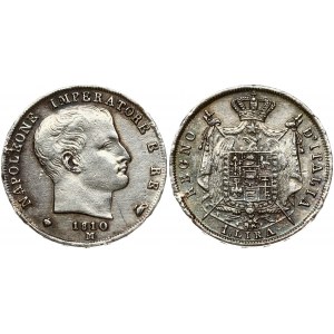 Italy KINGDOM OF NAPOLEON 1 Lira 1810M Napoleon I (1804-1815)Obverse: Head right. Obverse Legend: NAPOLEONE... Reverse...