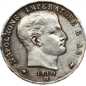 Italy KINGDOM OF NAPOLEON 1 Lira 1810M Napoleon I (1804-1815)Obverse: Head right. Obverse Legend: NAPOLEONE... Reverse...