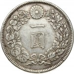 Japan 1 Yen 1904 (37) Meiji (1867-1912). Obverse: Dragon within beaded circle; legends above; written value below. Reve