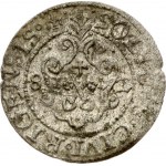 Latvia 1 Solidus 1582 Riga. Stefan Batory (1576-1586). Obverse: Crowned monogram surrounded by legend. Lettering...