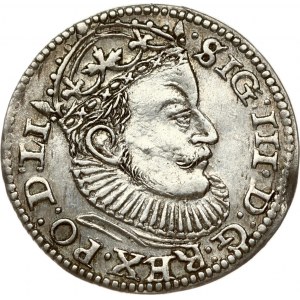 Latvia 3 Groszy 1589 Riga. Sigismund III Vasa(1587-1632). Obverse: Crowned bust right. Reverse...