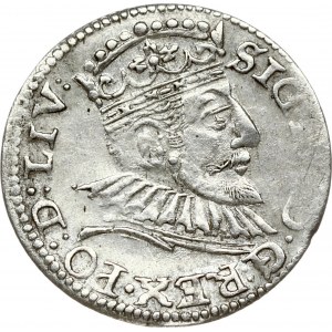 Latvia 3 Groszy 1594 Riga. Sigismund III Vasa(1587-1632). Obverse: Crowned bust right. Reverse...