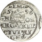 Latvia 3 Groszy 1596 Riga. Sigismund III Vasa(1587-1632). Obverse: Crowned bust right. Reverse...