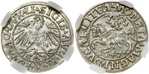 Lithuania 1/2 Grosz 1547 Vilnius. Sigismund II Augustus (1545-1572). Obverse: Eagle. Lettering...