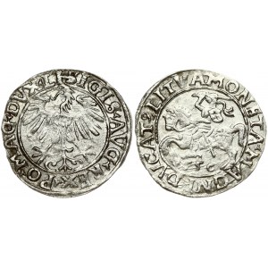 Lithuania 1/2 Grosz 1556 Vilnius. Sigismund II Augustus (1545-1572). Obverse: Eagle. Lettering...