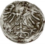 Lithuania 1 Denar 1557 Vilnius. Sigismund II Augustus(1547-1572) Obverse: Eagle. Reverse: King on charging horse...
