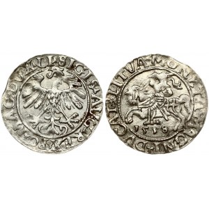 Lithuania 1/2 Grosz 1558 Vilnius. Sigismund II Augustus (1545-1572). Obverse: Eagle. Lettering...