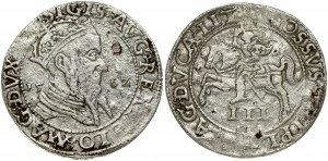 Lithuania 3 Groszy 1562 Vilnius. Sigismund II Augustus (1545-1572). Obverse: Bust of the King and the date. Reverse...