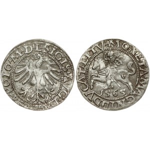 Lithuania 1/2 Grosz 1565 Vilnius. Sigismund II Augustus (1545-1572). Obverse: Eagle. Lettering...