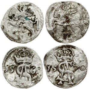 Lithuania 2 Denar 1569 & 1570 Vilnius. Sigismund II Augustus(1547-1572) Obverse: Crowned A-S monogram. Reverse...