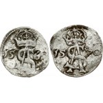 Lithuania 2 Denar 1569 & 1570 Vilnius. Sigismund II Augustus(1547-1572) Obverse: Crowned A-S monogram. Reverse...