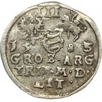 Lithuania 3 Groszy 1583 Vilnius. Stephen Bathory(1576-1586). Obverse: Crowned bust right. Reverse: Value; divided date...