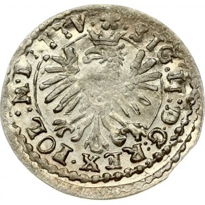 Lithuania 1 Grosz 1609 Vilnius. Sigismund III Vasa (1587-1632). Obverse: Displayed eagle in inner circle. Reverse...