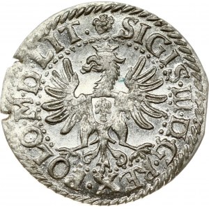 Lithuania 1 Grosz 1610 Vilnius. Sigismund III Vasa (1587-1632). Obverse: Displayed eagle in inner circle. Reverse...