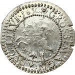 Lithuania 1 Grosz 1610 Vilnius. Sigismund III Vasa (1587-1632). Obverse: Displayed eagle in inner circle. Reverse...