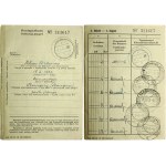 Lithuania Post Savings Book 1922 'Deutsche Post Ostland'. Petras Urbonas 18.6.1922 Tarnautojas; Servant. (Skaisgirys)...