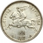 Lithuania 2 Litų 1925 Obverse: National arms. Reverse: Denomination within wreath. Edge Description: Milled . Silver...