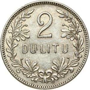 Lithuania 2 Litų 1925 Obverse: National arms. Reverse: Denomination within wreath. Edge Description: Milled . Silver...
