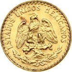 Mexico 2 Pesos 1945 Obverse: National arms. Reverse: Date above value within wreath. Gold 1.65g...