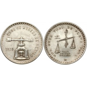 Mexico 1 Onza 1979 Obverse: Coin mint called 'de balancín' (of sway)...