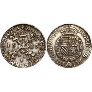 Netherlands GELDERLAND 1 Burgundy Rijksdaalder 1585 Harderwijk. Philips II (1555-1592). Obverse : ...