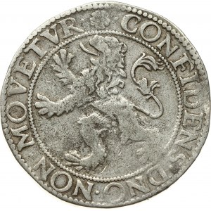 Netherlands HOLLAND 1 Lion Daalder 1599 Obverse: Armored knight looking right above lion shield, date divided at bottom...