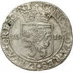 Netherlands UTRECHT 1 Nederlandse Rijksdaalder 1619 Obverse: Laureate 1...