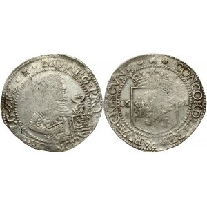 Netherlands ZEELAND 1 Nederlandse Rijksdaalder 1621 Obverse: Laureate 1/2 figure holding sword and arms in inner circle...